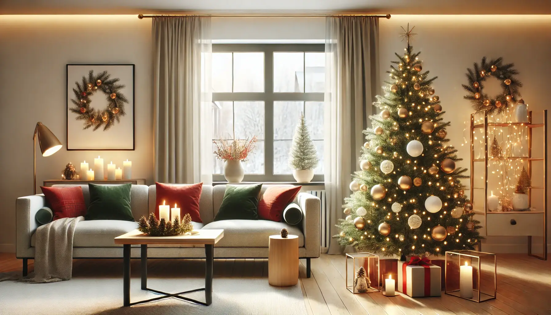 Christmas Decor in Apartment